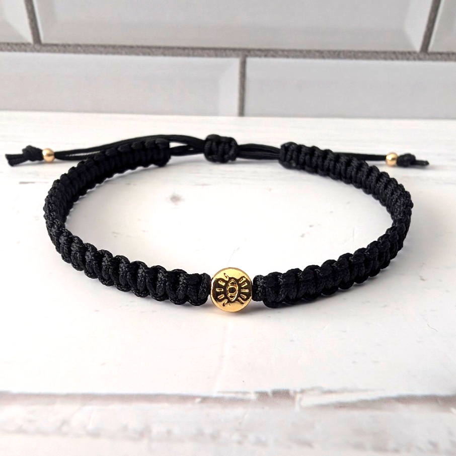 14kt Gold Evil Eye Bracelet